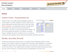 Tablet Screenshot of contentcurator.net